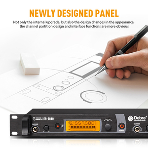 ER-2040 profesional 18 saluran IEM nirkabel <span class=keywords><strong>In</strong></span>-<span class=keywords><strong>Ear</strong></span> sistem pemantauan dengan Earphone tipe nirkabel <span class=keywords><strong>in</strong></span>-<span class=keywords><strong>Ear</strong></span> digunakan untuk panggung atau Studio - Product Image 3