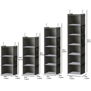 Multi-Layer Large Capacity Dustproof Cover Non-Woven Hanging Foldable Clothes Organizer Washable Room Storage American Style - Product Image 4