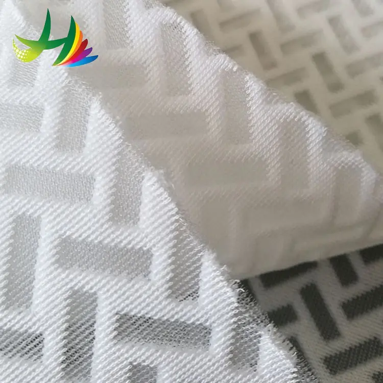 Grosir kain jaring udara Spacer 3D Putih daur ulang kustom untuk bantal mandi