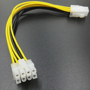 สายต่อขยาย CPU พาวเวอร์ 4 พิน เป็น 8 พิน สำหรับการเชื่อมต่อเมนบอร์ดคอมพิวเตอร์ วัสดุ PVC ใช้งานสะดวก - Product Image 2