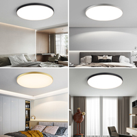 Vente en gros bon marché Super lumineux moderne tri-preuve LED plafonnier 3000K/4000K/6000K pour salon chambre bureau socle en fer