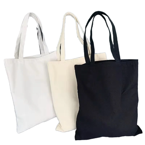 Borsa a tracolla con Graffiti dipinti a mano a mano da donna con chiusura a cerniera lunga borsa per lo Shopping in tela bianca all'ingrosso - Product Image 1