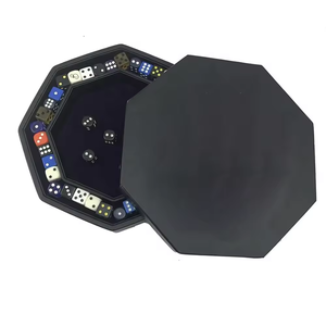 Bandeja de dados Octágono con tapa y área de preparación de dados para todos los juegos de rol de mesa como D & D Call of <span class=keywords><strong>Cthulhu</strong></span> y Shadowrun - Product Image 3