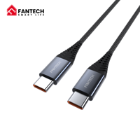 Kabel Charger Fantech DL4 USB A ke C 3A Kecepatan Tinggi Sinkronisasi Data Kabel Nilon Terjalin Tahan Lama untuk Ponsel Tablet Kabel Data