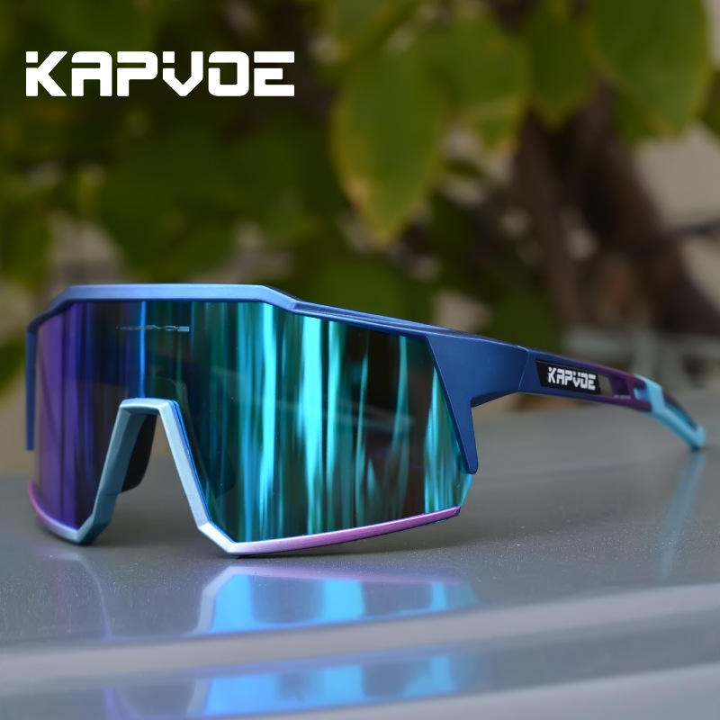 KAPVOE Luxury Cycling Windproof Polarized Shades Sunglasses Outdoor Eye Wear Sunglasses Ke9022 Siamese Oversized Fashion Sports