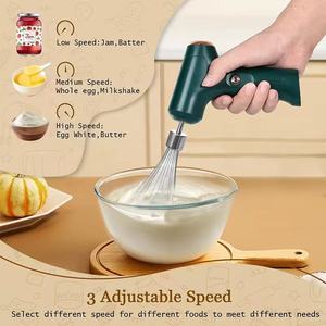 Batidora de Huevos Eléctrica Inalámbrica Portátil, 3 Velocidades, Recargable por USB, Mini Batidora de Mano, Gadget de Cocina para Viajes - Product Image 3