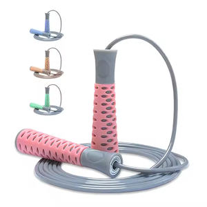Poignées antidérapantes <span class=keywords><strong>Corde</strong></span> <span class=keywords><strong>à</strong></span> <span class=keywords><strong>sauter</strong></span> réglable <span class=keywords><strong>avec</strong></span> fil d'acier Perdre du poids <span class=keywords><strong>Corde</strong></span> <span class=keywords><strong>à</strong></span> <span class=keywords><strong>sauter</strong></span> - Product Image 1