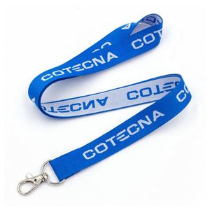 Good Quality Custom Design Double Woven logo <b>Polyester</b> <b>Lanyards</b> - Product Image 1