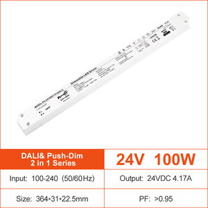 CE SAA RoHS Certified 36W-200W DALI Push <b>Dimmable</b> <b>LED</b> <b>Driver</b> <b>12V</b> 24V Constant Voltage IP20 <b>LED</b> Power Supply AC-DC <b>LED</b> Lighting - Product Image 4