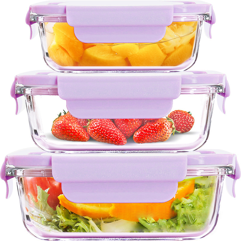 24-Piece BPA Free Glass Meal Prep Food Storage Containers Set with Heatable PP Lid Microwavable Safe Lunch Box for Kitchen