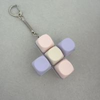 Custom Silk Screen Printing Logo Plastic Keycap Keyboard Keychain Factory OEM ABS LED Lights Relieve Stress Switches Lightweight