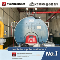Caldera de Vapor Industrial Horizontal Yuanda Wns de 1-20t, de Combustible Dual (Gasolina/Diésel), con 10% de Ahorro de Combustible, con Certificados ASME, CE y EAC