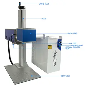 Marqueur laser Co2 RF Galvo 30W 60W Source laser Davi Yongli Contrôleur BJJCZ avec logiciel Ezcad