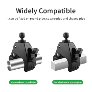 VINmounts 1 Inch Ball Super Heavy Duty Locking C-Clamp with Rubber Ball, Compatible with 1.18–2.76 Inch Round Tubes - Product Image 3