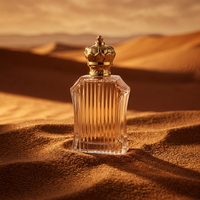 Botol Parfum Kaca Baru Berkualitas Tinggi  Berbentuk Poligon Berongga 100ml Botol Parfum Kaca  LOGO Dapat Disesuaikan dengan Kemasan Kotak