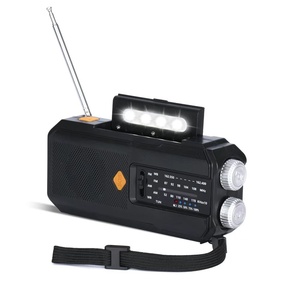 <span class=keywords><strong>Radio</strong></span> a manovella, <span class=keywords><strong>radio</strong></span> meteorologica portatile AM/FM NOAA, torcia di emergenza a manovella con pannello solare e batteria ricaricabile da 2000 mAh - Product Image 1