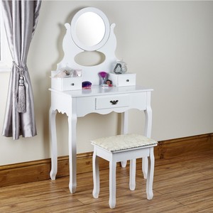 Mueble de dormitorio, <span class=keywords><strong>tocador</strong></span> de <span class=keywords><strong>MDF</strong></span>, mesa de maquillaje con espejo - Product Image 4