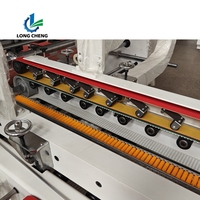 Machine automatique électrique de pliage et de collage de feuilles de carton ondulé avec pompe à colle thermofusible à engrenages, haute productivité, pour l'industrie des boissons