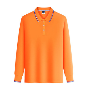 Camiseta Polo <span class=keywords><strong>de</strong></span> <span class=keywords><strong>manga</strong></span> <span class=keywords><strong>larga</strong></span> <span class=keywords><strong>para</strong></span> <span class=keywords><strong>hombre</strong></span> con estampado <span class=keywords><strong>de</strong></span> logotipo personalizado, Camiseta <span class=keywords><strong>de</strong></span> algodón sólido/tela personalizada - Product Image 2
