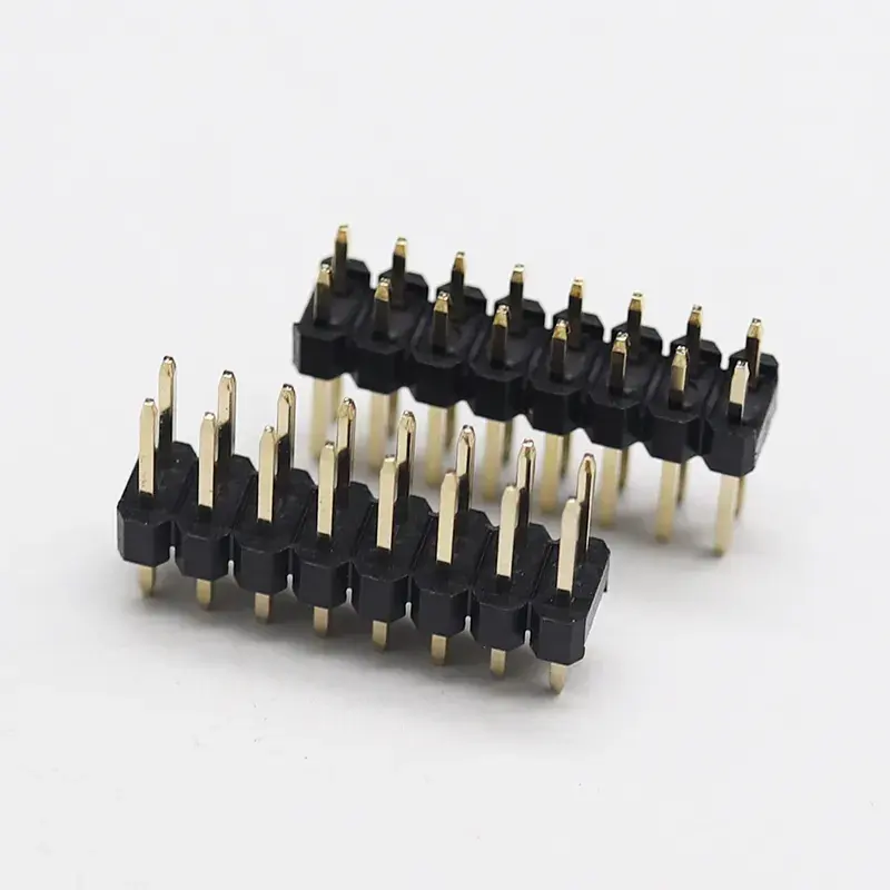 Gratis posisi sampel 40 Pin 2.54mm jarak soket baris ganda ganda tunggal L 11.6mm header pin untuk papan pcb