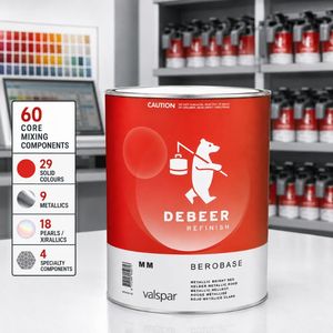 Sistema de Mezcla de Base Automotriz a Base de Solvente Sherwin-Williams DeBeer BeroBase MM500, 3.5L - Product Image 5