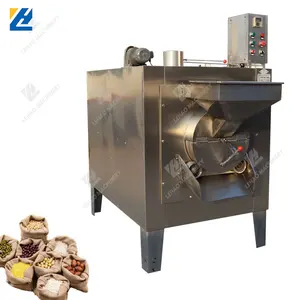 China made ground peanuts roasting machine almond soya bean roaster machine in food factory