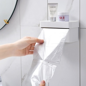 RGB casa Design moderno in plastica a <span class=keywords><strong>parete</strong></span> sacchetto della spazzatura scatola di immagazzinaggio Hotel No Dril Bag porta porta sacchetti adesivi Organizer - Product Image 1