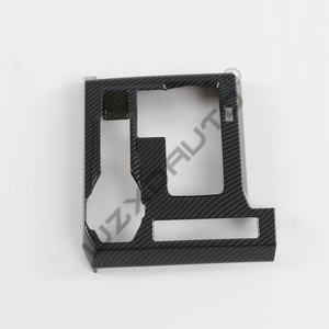 WZXD Control Trim for for Carbon Console Gear Shifter <b>Car</b> ABS Sticker Cover <b>Decorative</b> - Product Image 5