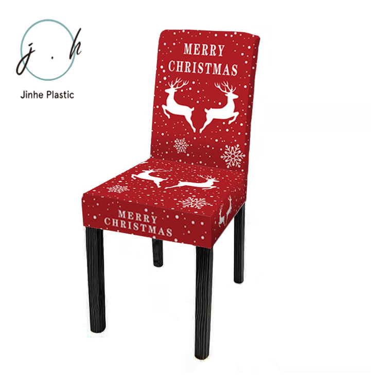 Чехол на стул из высококачественного полиэстера разных размеров, украшение для столовой, праздника, Рождества