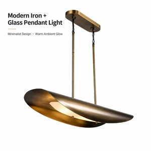 Factory Custom Iron Glass Pendant <b>Light</b> Modern LED <b>Dining</b> Room Chandelier Luxury Decorative Hanging Lamp for Hotel Restaurant - Product Image 3