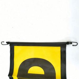 Heavy Duty PVC Mesh Cloth Vinyl Silk Screen Printed Handmade Safety Traffic Truck Sign Oversize Load Banner Flag with <b>Hooks</b> - Product Image 6