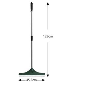 Outdoor Adjustable Stainless Steel Lawn <strong>Rake</strong> with <strong>Artificial</strong> <strong>Grass</strong> Brush and Carpet <strong>Rake</strong> Green/White/Silver - Product Image 5