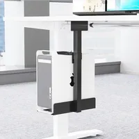 CP02-R universel support de boîtier PC sous le bureau mur côté largeur hauteur réglable ordinateur CPU support Mainframe cintre hôte boîte support