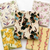 Tissu Popeline 100% Rayonne Écologique, Motif Floral Noir et Blanc, Idéal pour Robes Élégantes – Vente Chaude, Faible MOQ