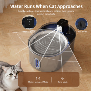 Dispensador de agua LCD inteligente de acero inoxidable para mascotas de 7L, fuente automática para exteriores, cuencos ovalados de carga sólida para gatos, perros, cachorros y pájaros - Product Image 3
