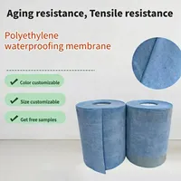 Membrane de barrière vapeur synthétique pour toiture, sous-couche en tissu non tissé PP laminé, tissu tissé PE anti-vieillissement, résistant à l'eau, cuisine