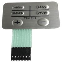 Kustom desain tombol tekan sakelar membran polydome keypad membran dengan 3M300LSE perekat untuk aplikasi elektronik
