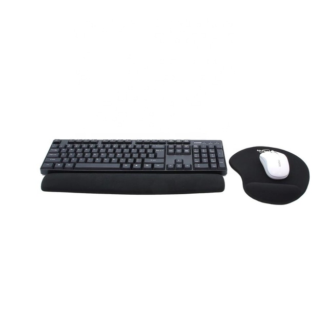 Custom Ergonomic Designed Black Memory Foam Keyboard Laptop Computer Hand Wrist Rest Silicone Office Wrist Rest Mouse Pads