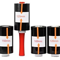 Film d'emballage extensible souple LLDPE de 100 mm, résistant à l'humidité, en rouleau, pour emballage, prix d'usine, vente en gros, fabriqué en Chine