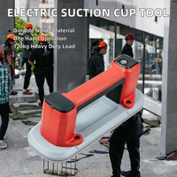 Ventouse électrique en caoutchouc nitrile de qualité industrielle pour le levage de carreaux et de verre, système de pompe à vide, capacité de 120 kg, utilisation à une main