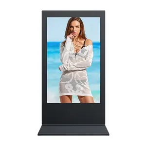 55 65 дюймов водонепроницаемый Ip65 цифровой ЖК-экран высокого разрешения показывает напольный Signage цифров и отображает рекламное табло с ЖК-дисплей на открытом воздухе