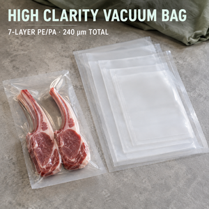 Bolsas de Vacío Resistentes a Desgarros para Empacar al por Mayor Pollo, Filetes de Pescado, Chuletas de Cordero y Carne con Hueso - Product Image 1