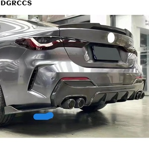 Difusor Trasero de Fibra de Carbono Estilo 3D para Serie 4 G22 G23 2020-2024, Lip Trasero para Parachoques - Product Image 5