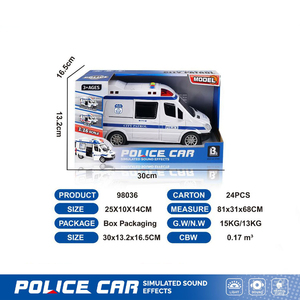 Modello all'ingrosso di auto in plastica per bambini modello di auto della polizia SKU giocattolo modello di <span class=keywords><strong>ambulanza</strong></span> - Product Image 3