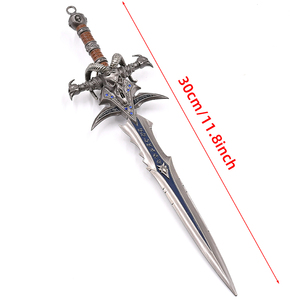 Chất Lượng Cao Kim Loại Hợp Kim Wows Frostmournes Thanh Kiếm 30Cm Trò Chơi Phòng Trang Trí Cosplay Kim Loại Mô Hình Thanh Kiếm Đồ Chơi - Product Image 3
