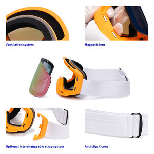 HUBO 197D Lunettes <span class=keywords><strong>de</strong></span> <span class=keywords><strong>ski</strong></span> <span class=keywords><strong>de</strong></span> sport <span class=keywords><strong>de</strong></span> plein air OTG pour femmes Lentille cylindrique anti-buée magnétique Lunettes <span class=keywords><strong>de</strong></span> neige imperméables - Product Image 4