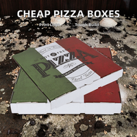 Carpeta Desechable para Entrega de Pizza Corrugada, Precio de Fábrica al por Mayor, Logotipo Personalizable, Laminación Mate, Estampado en Dorado