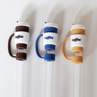 Capuchon de paille en silicone de qualité alimentaire écologique, couvercle de paille en silicone souple, embout de paille anti-poussière en silicone