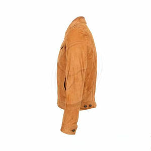 Blazer de mezclilla vintage de dobladillo vivo de gran venta, chaqueta de camionero de ante auténtico, chaqueta blazer para hombre - Product Image 4