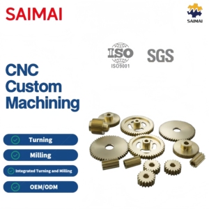 Premium Maßgefertigte Messingzahnräder CNC-Bearbeitungsdienste Metallverarbeitung Fräsen Prototyping Hardware-Ersatzteile Maschinenteile OEM - Product Image 1